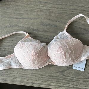 Chantelle Delicate Pink Floral Lace Bra